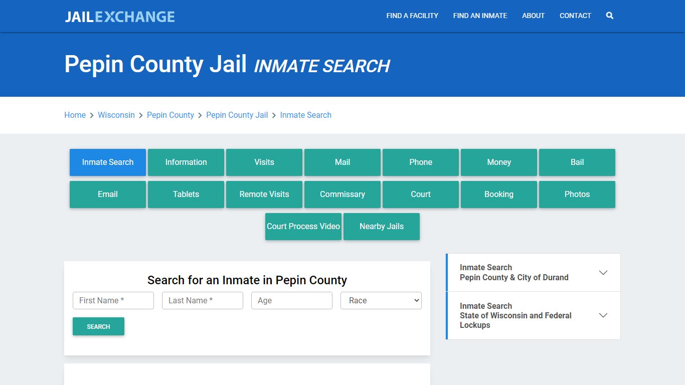 Pepin County Jail, WI Inmate Search: Roster & Mugshots